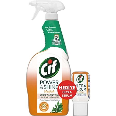 Cif Power&Shine Mutfak 750 ML+ Ultra Serum Mutfak