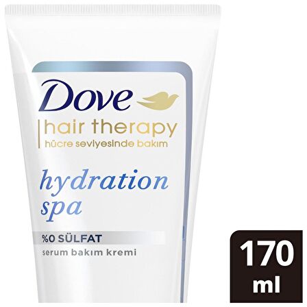 Dove Hair Therapy Serum Saç Bakım Kremi Hydration Spa %0 Sülfat 170 ml