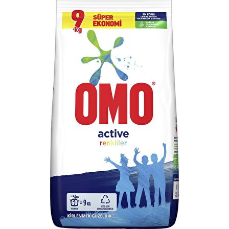 Omo Active   9 KG Oxygen Toz Çamaşır Deterjanı Beyazlar İçin 9 KG