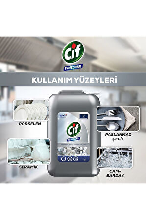 Cif Professional Endüstriyel Bulaşık Makinası Parlatıcısı 10 Lt