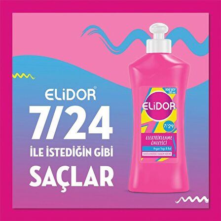 Elidor 7/24 Elektriklenme Önleyici Şekillendirici Bakım Kremi 265 Ml