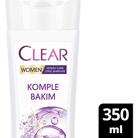 Clear Women Komple Bakım Kepeğe Karşı Şampuan 350 ml