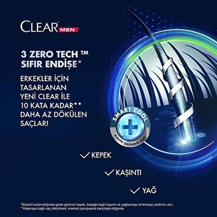 Clear Men Saç Dökülmesine Karşı Kepeğe Karşı Etkili Şampuan 350 Ml