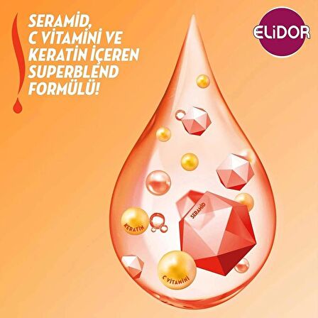 Elidor Superbllend Saç Bakım Şampuanı Anında Onarıcı Bakım 400 ml + Serum Bakım Kremi 200 ml