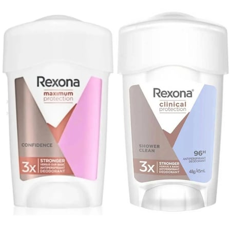 Rexona Kadın Confidence Clinical Protection + Shower Clean Stick Deodorant 2 X 45 ML