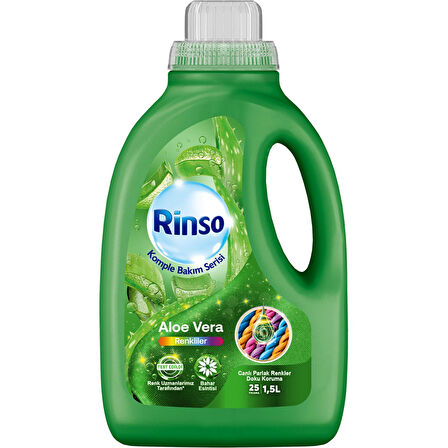 Rinso Sıvı Çamaşır Deterjanı Komple Bakım Serisi Aloe Vera Renkliler Için 1.5 L