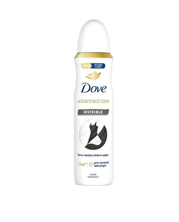 Dove Kadın Sprey Deodorant Advanced Care Invisible 72 Saat Koruma 150 ml