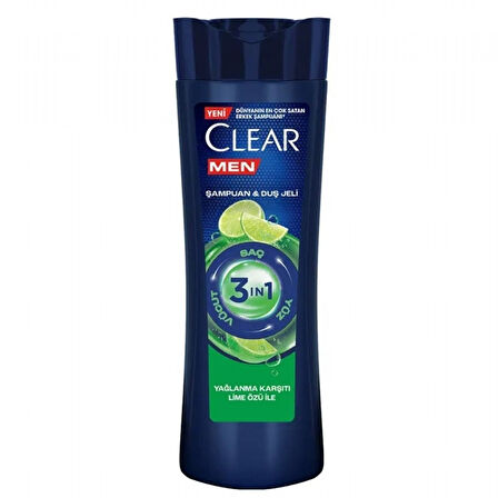 CLEAR  350ML MEN OIL CONTROL 3IN1 SAC YUZ VUCUT 2024
