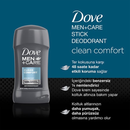 Dove Men Clean Comfort Stick Deodorant 50 ml