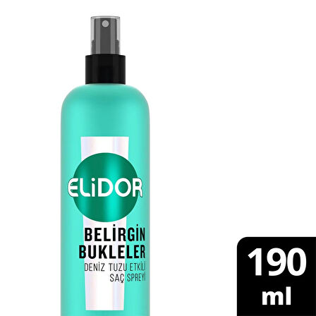 Elidor Deniz Tuzu Spreyi Belirgin Bukleler 190 Ml