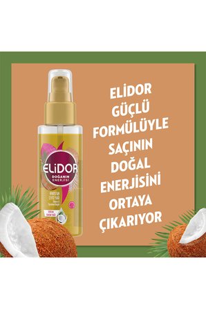 Elidor Doğanın Enerjisi Serum Saç Bakım Yağı Hindistan Cevizi Yağı 80 ml 2 Adet