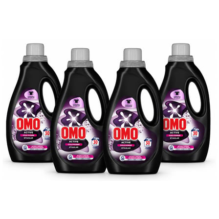 Omo Sıvı Deterjan 1500 ml Siyahlar 4 lü