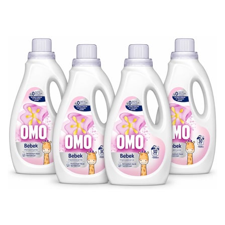 Omo Bebek Sıvı Çamaşır Deterjanı 1500 ml x 4 Adet