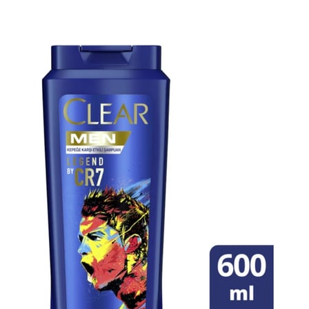 clear men şampuan kepeğe karşı etkili legend by cr7 600 ml