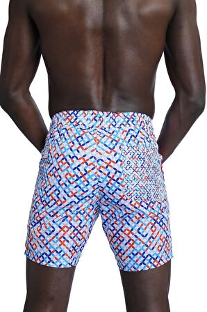 Enzo Stanley Erkek Desenli Renkli Deniz Şortu