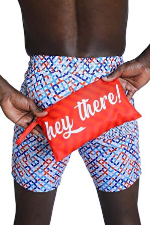 Enzo Stanley Erkek Desenli Renkli Deniz Şortu