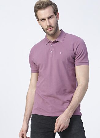 Fabrika Comfort Polo Yaka Düz Lila Erkek T-Shirt NOBRO K CEPSIZ