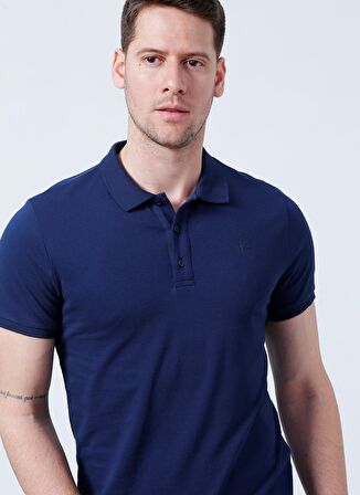 Fabrika Polo Yaka Düz Lacivert Erkek T-Shirt LEGOLAS Y