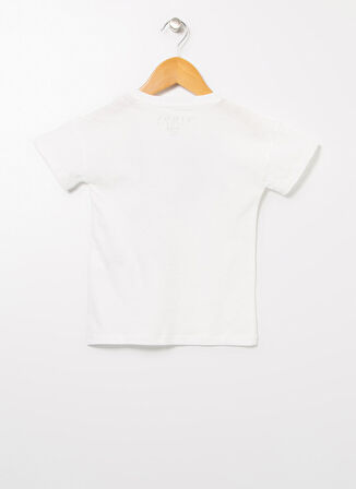 Limon Bisiklet Yaka Normal Kalıp Baskılı Ekru Erkek Çocuk T-Shirt - Bscboy 13
