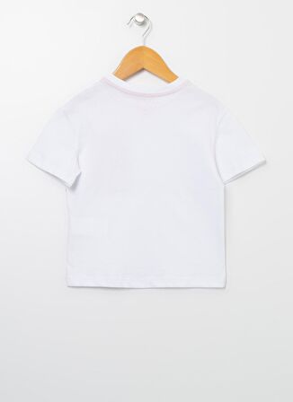 Limon Bisiklet Yaka Standart Kalıp Baskılı Beyaz Erkek Çocuk  T-Shirt - Up Boy D2