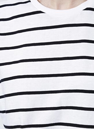 Fabrika Bisiklet Yaka  Basic  Siyah - Beyaz Kadın T-Shirt  -  K-MELISSA