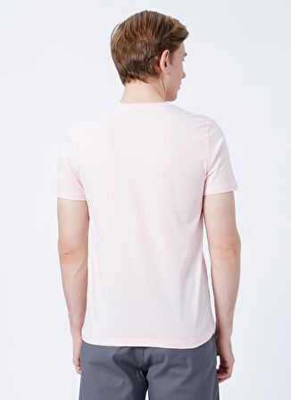 Limon Bisiklet Yaka Basic Pembe ErkekT-Shirt - BORA