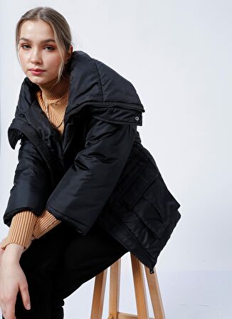 Fabrika Siyah Kadın Mont LF-160309