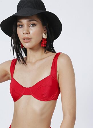 Fabrika Bikini Üst, 42, Kırmızı