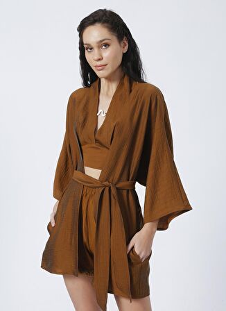 Fabrika Kahve Kadın Kaftan MRV-4