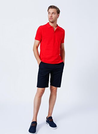 Fabrika Comfort Düz Kırmızı Erkek Polo T-Shirt NOBRO K CEPSIZ