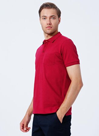 Polo Yaka Düz Bordo Erkek T-Shirt NOBRO K CEPLI