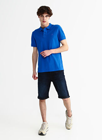 Aeropostale Polo Yaka Düz Saks Erkek T-Shirt 7542