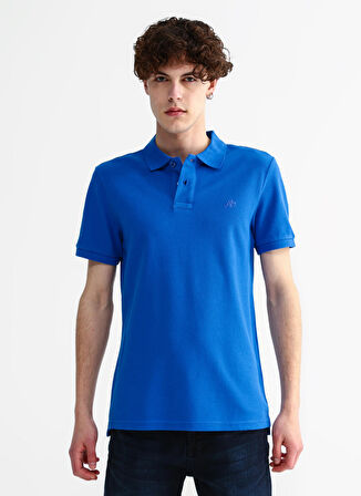 Aeropostale Polo Yaka Düz Saks Erkek T-Shirt 7542