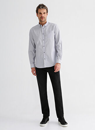 Fabrika Düşük Bel Dar Paça Slim Fit Siyah Erkek Denim Pantolon AKA 3