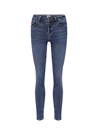 Denim Trip Normal Bel Dar Paça Skinny Fit Koyu İndigo Kadın Denim Pantolon DTK226 Koyu Indigo