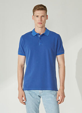Fabrika Polo Yaka Düz Saks Erkek T-Shirt CHESTER