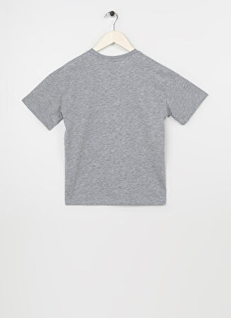 Aeropostale Baskılı Gri Melanj Erkek Çocuk T-Shirt 23SAB-03