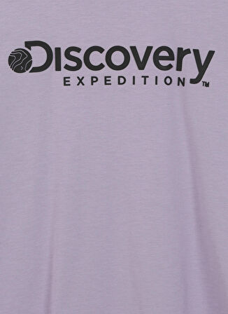 Discovery Expedition Lila Kız Çocuk Bisiklet Yaka Kısa Kollu Baskılı T-Shirt ROGERS GIRL