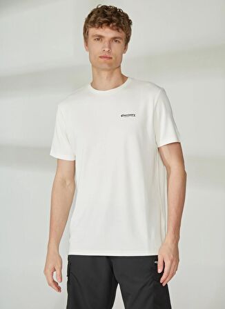 Discovery Expedition Bisiklet Yaka Baskılı Kırık Beyaz Erkek T-Shirt PERTA