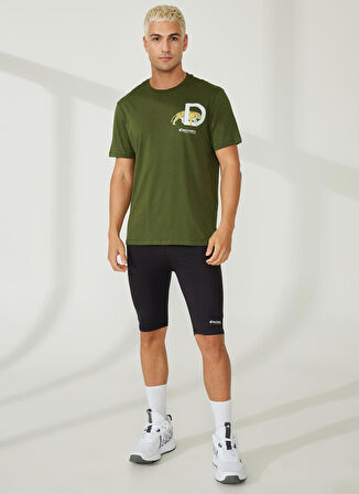 Discovery Expedition Haki Erkek Bisiklet Yaka Kısa Kollu Baskılı T-Shirt MERCAN