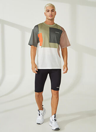 Discovery Expedition Haki Erkek Bisiklet Yaka Kısa Kollu Loose Fit Baskılı T-Shirt MARSA
