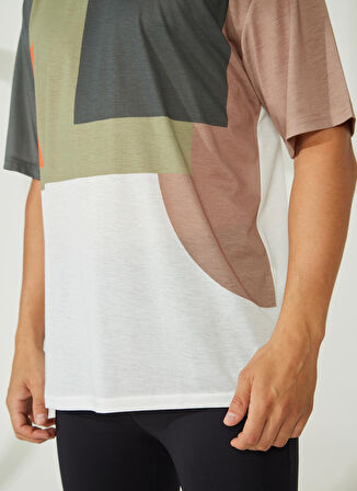 Discovery Expedition Haki Erkek Bisiklet Yaka Kısa Kollu Loose Fit Baskılı T-Shirt MARSA
