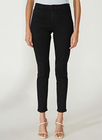 Guess Normal Bel Normal Paça Dar Siyah Kadın Denim Pantolon 1981 SKINNY - ECO NEW CARRIE B. SS