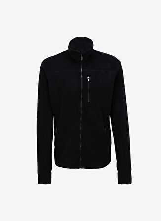Fabrika Dik Yaka Düz Lacivert Erkek T-Shirt JORGE