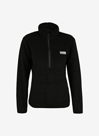 Siyah Kadın Kapüşonlu Polar Sweatshırt D3WL-SWT26