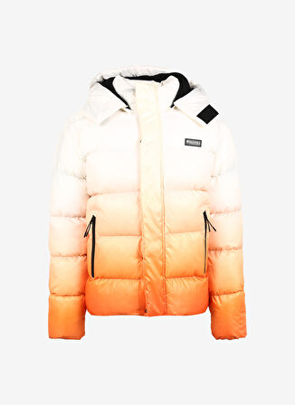 New Brand Beyaz - Turuncu Erkek Mont DEGRAN