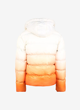 New Brand Beyaz - Turuncu Erkek Mont DEGRAN