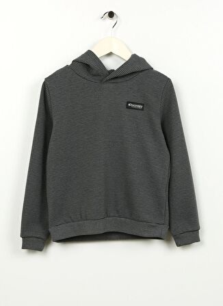 Düz Erkek Çocuk Gri Melanj Sweatshırt D3WB-SWT10
