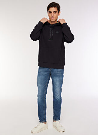 Fabrika Sports Kapüşon Yaka Düz Lacivert Erkek Sweatshırt FS3WM-SWT250