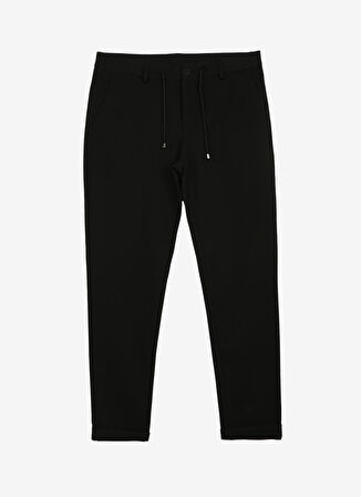 Fabrika Düşük Bel Dar Paça Siyah Erkek Chino Pantolon F3WM-PNT159